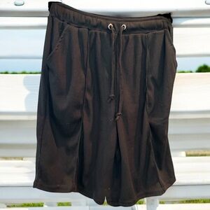 PrettyLittleThing Black Ribbed Biker Shorts